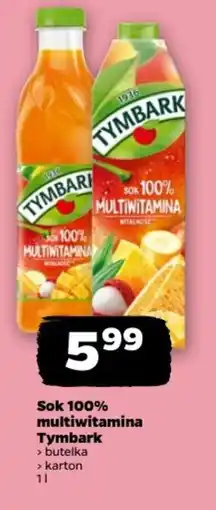 Netto Sok 100% multiwitamina Tymbark oferta