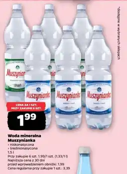 Netto Woda mineralna Muszynianka oferta