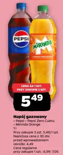 Netto Napój gazowany Pepsi Pepsi Zero Cukru Mirinda Orange oferta