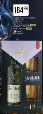 Dino Zestaw whisky Glenfiddich 12 YO + 2 szklanki oferta