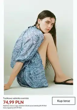 H&M Sukienka tunikowa oversize oferta