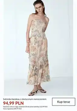 H&M Sukienka bandeau z elastycznym marszczeniem oferta