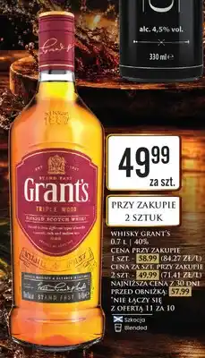 Dino Whisky Grant's Triple Wood Blended Scotch Whisky oferta