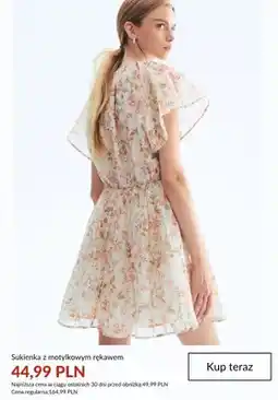 H&M Sukienka z motylkowym rękawem oferta