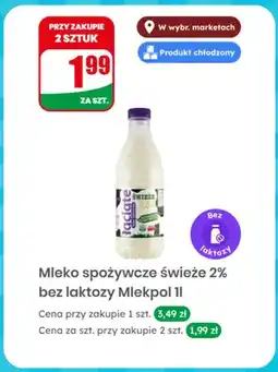 Dino Mleko spożywcze świeże 2% bez laktozy Łaciate oferta