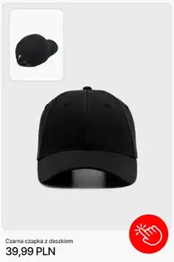 Cropp Czarna czapka z daszkiem Cropp oferta