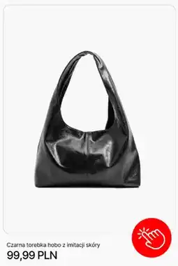Cropp Torebka hobo CROPP czarna z imitacji skóry oferta