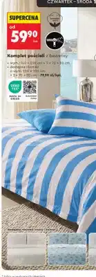 Biedronka Komplet pościeli z bawełny Smukee 160x200 cm oferta