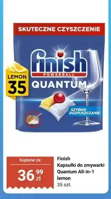 Biedronka Kapsułki do zmywarki Finish Quantum All-in-1 Lemon oferta