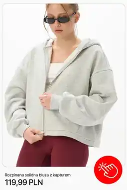 Cropp Rozpinana solidna bluza z kapturem Cropp oferta