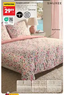 Biedronka Komplet pościeli z mikrofazy Smukee 160x200 cm oferta