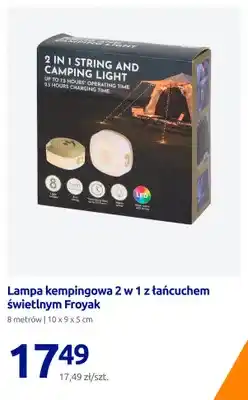 Action Lampa kempingowa 2 w 1 z łańcuchem świetlnym Froyak oferta