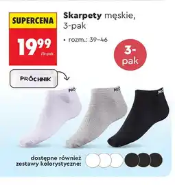 Biedronka Skarpety męskie Próchnik 3-pak oferta