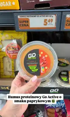 Biedronka Hummus proteinowy Go Active paprykowy oferta