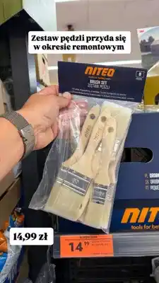 Biedronka Zestaw pędzli Niteo 8 elementów oferta