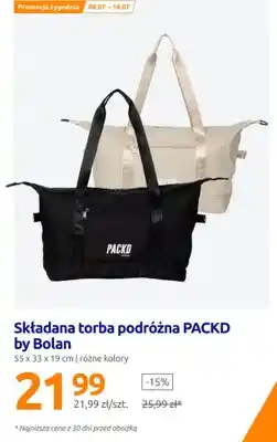 Action Torba podróżna składana PACKD by Bolan 55x33x19 cm oferta