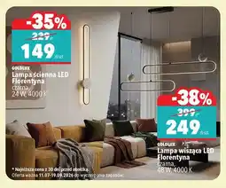 Biedronka Lampa ścienna LED Florentyna Goldlux czarna oferta