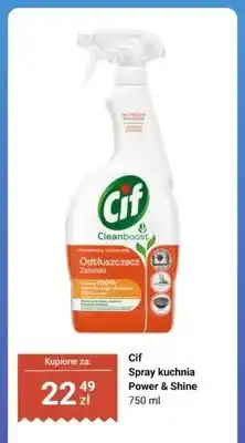 Biedronka Spray kuchnia Power & Shine Cif oferta