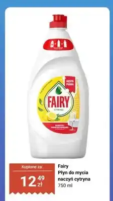 Biedronka Płyn do mycia naczyń Fairy cytryna oferta