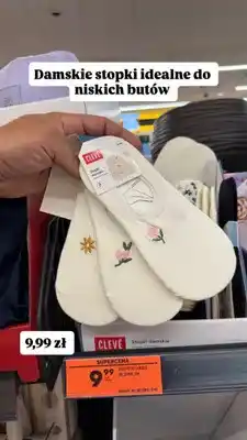 Biedronka Stopki damskie Clevé oferta