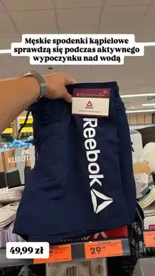 Biedronka Spodenki kąpielowe męskie Reebok oferta
