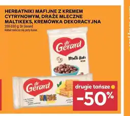 Stokrotka Market Herbatniki mafijne z kremem cytrynowym, draże mleczne Maltikeks, kremówka dekoracyjna Dr Gerard oferta