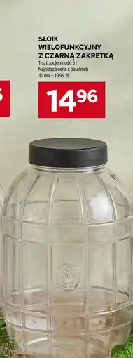 Stokrotka Market Słoik wielofunkcyjny z czarną zakrętką oferta