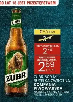 Wafelek Piwo Żubr oferta