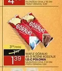 Wafelek Wafle Góralki mleczne oferta
