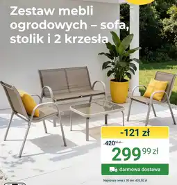 ERLI Zestaw mebli ogrodowych oferta