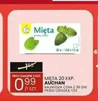 Wafelek Herbata ekspresowa Mięta Auchan oferta
