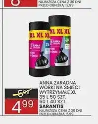 Wafelek Worki na śmieci wytrzymałe XL Anna Zaradna oferta