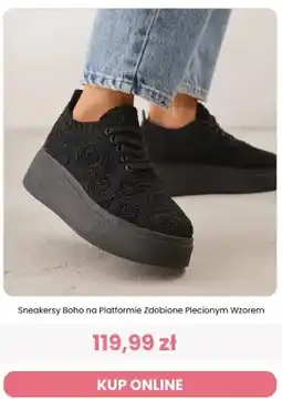 Renee Sneakersy Boho na platformie zdobione plecionym wzorem Reneé oferta