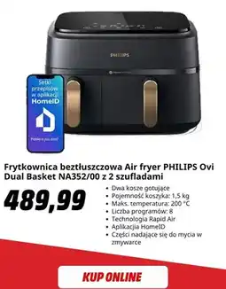 Media Markt Frytkownica beztłuszczowa Philips Ovi Dual Basket oferta