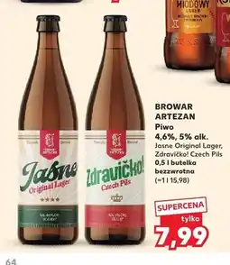 Kaufland Piwo Zdravičko! Czech Pils Browar Artezan oferta