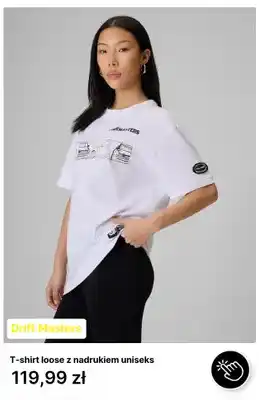 T-shirt loose z nadrukiem uniseks Drift Masters