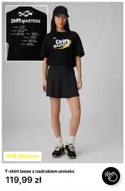 4F T-shirt loose z nadrukiem uniseks 4F Drift Masters oferta