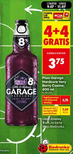 Biedronka Piwo Garage Hardcore Very Berry Cosmo oferta