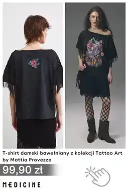 Medicine T-shirt damski bawełniany z kolekcji Tattoo Art by Mattia Provezza Medicine oferta
