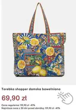 Medicine Torebka shopper damska bawełniana oferta