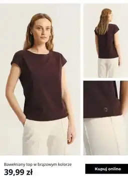Greenpoint Top bawełniany Greenpoint brązowy oferta
