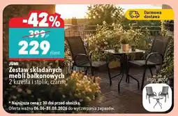 Biedronka Zestaw składanych mebli balkonowych oferta