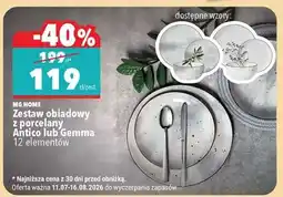 Biedronka Zestaw obiadowy z porcelany Antico lub Gemma oferta