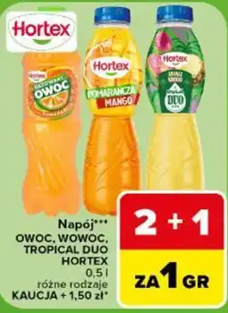 Carrefour Napój Owoc, Wowoc, Tropical Duo Hortex oferta