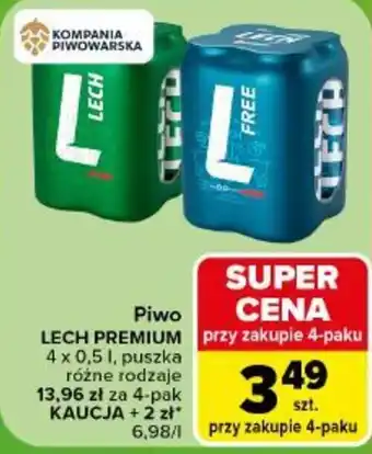 Carrefour Piwo LECH PREMIUM oferta