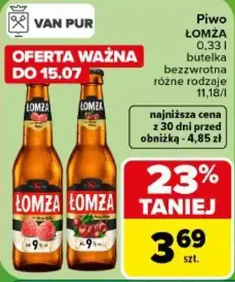 Carrefour Piwo Łomża oferta