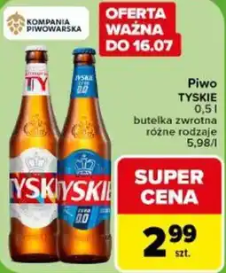 Carrefour Piwo TYSKIE oferta