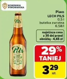 Carrefour Piwo LECH Pils oferta