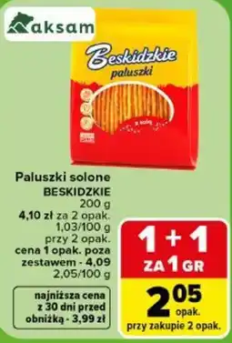Carrefour Paluszki solone BESKIDZKIE oferta