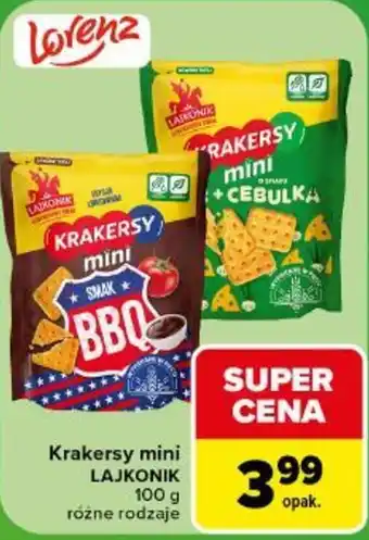 Carrefour Krakersy mini LAJKONIK oferta